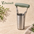 yhunseli™ Bloomwell Hand Bulb Planter — Manual Soil Plug Planting Tool with Depth Marks for Tulips, Daffodils & Garden Bulbs