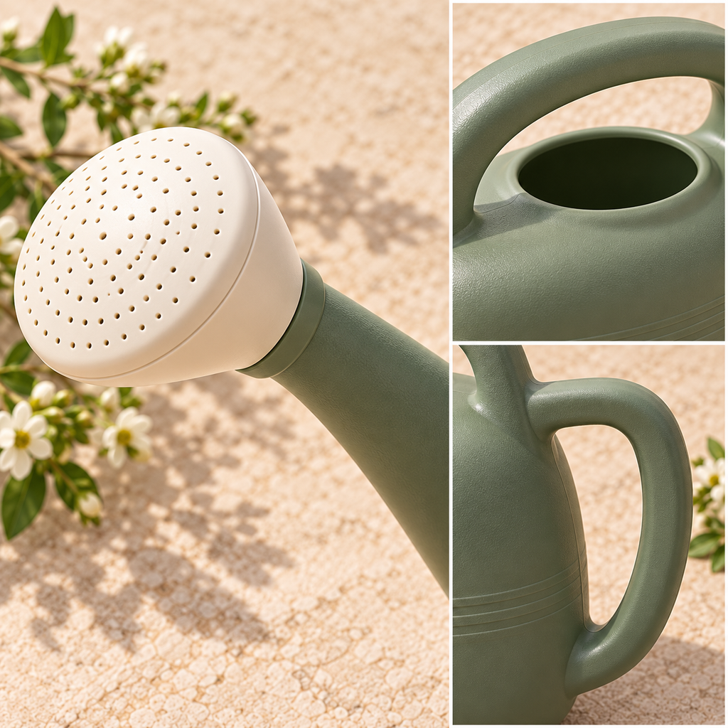 yhunseli™ Rainpetal 1-Gallon Garden Watering Can — Removable Sprinkler Rose Waterer for Patio Pots, Seedlings & Raised Beds